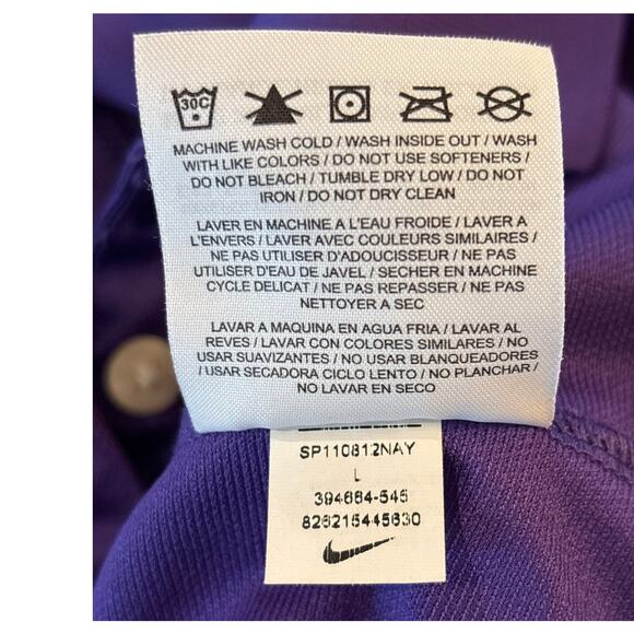 Nike Golf Dri-Fit Women’s L Sleeveless Polo Lot of 2 Teal & Purple - Picture 6 of 6